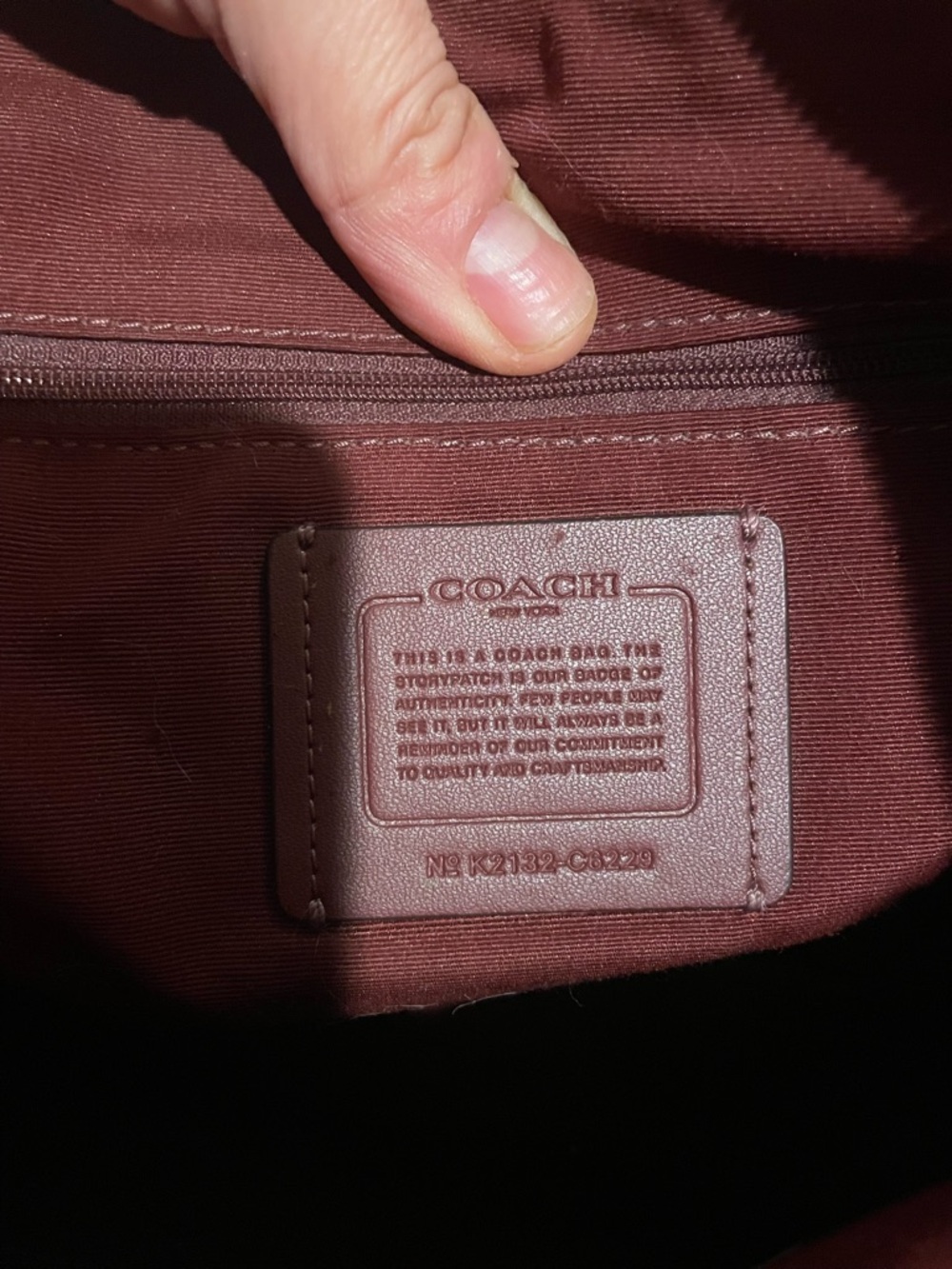 Coach Kacey Red Pebbled Leather Satchel with Gold Hardware - Picture 6 of 10